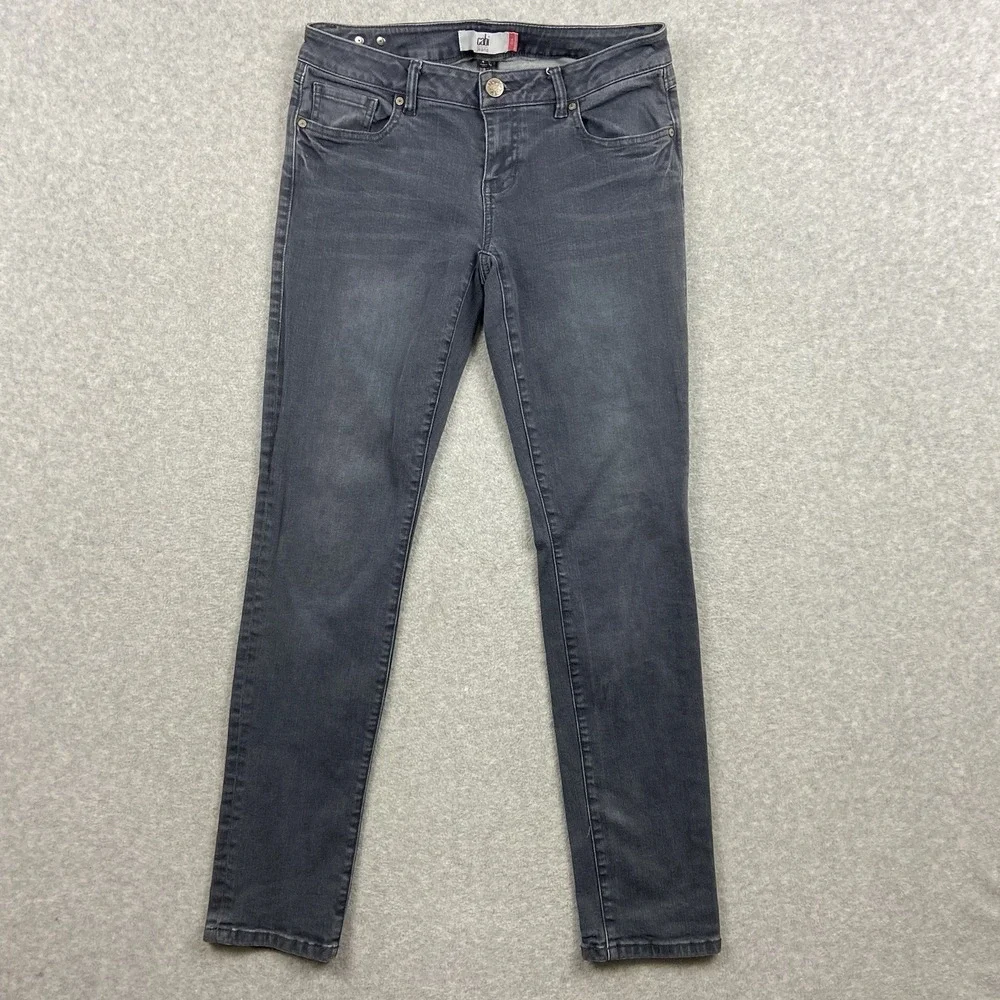 Cabi Jeans Womens 4 Slim Boyfriend Stretch Flex 5-Pocket Denim Blue‎